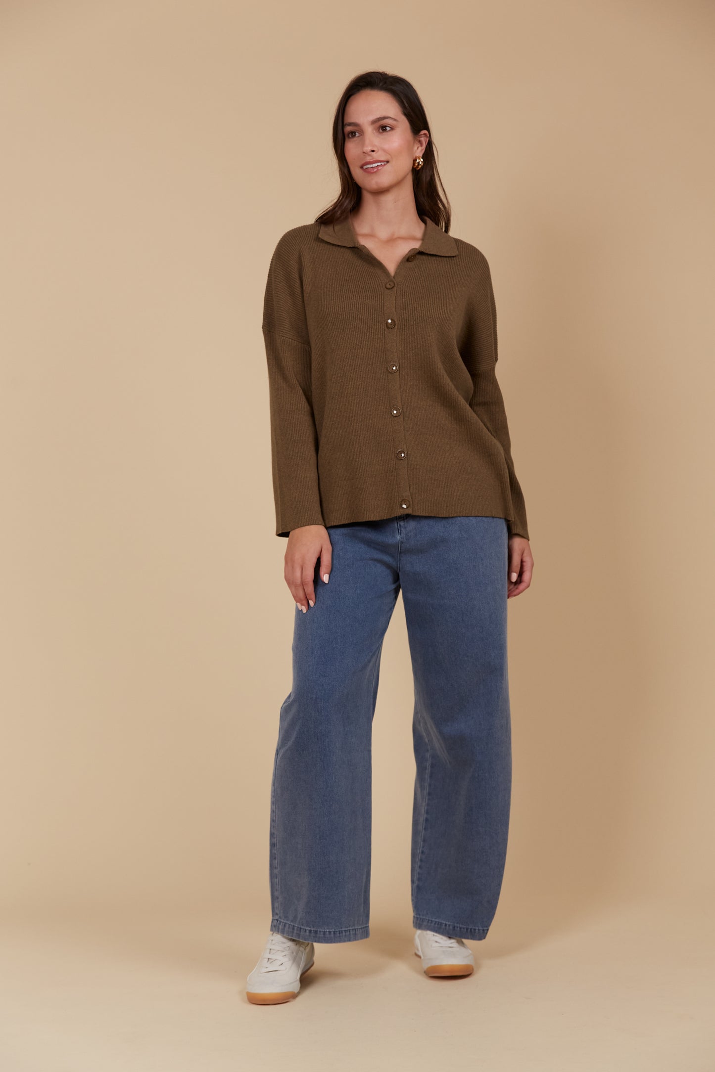 Tala Knit Shirt - Toffee Colour