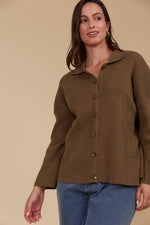 Tala Knit Shirt - Toffee Colour