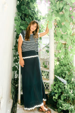 Ida Knit Skirt - Navy