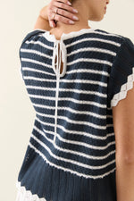 Ida Knit Top - Navy
