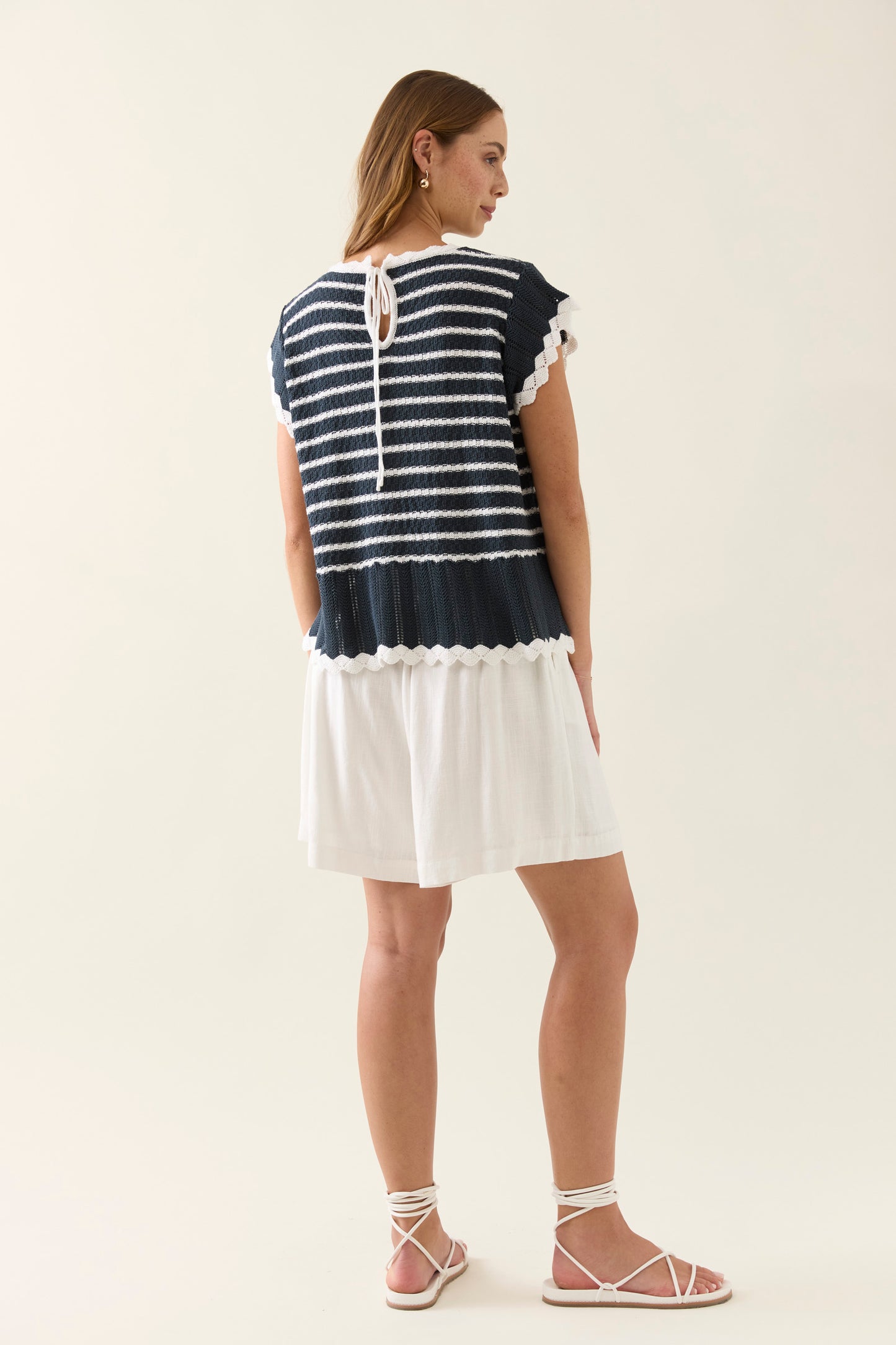 Ida Knit Top - Navy