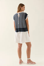 Ida Knit Top - Navy