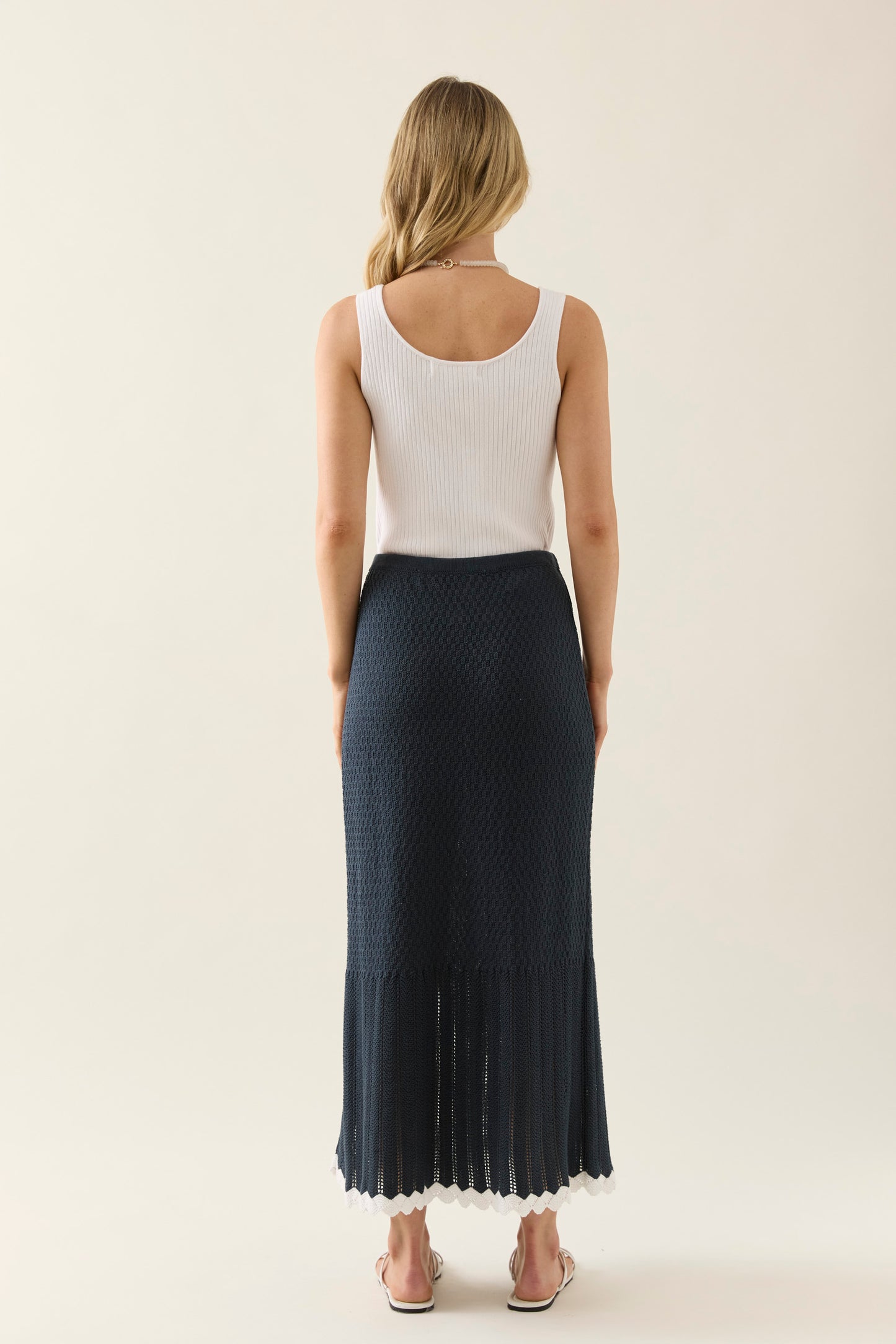 Ida Knit Skirt - Navy