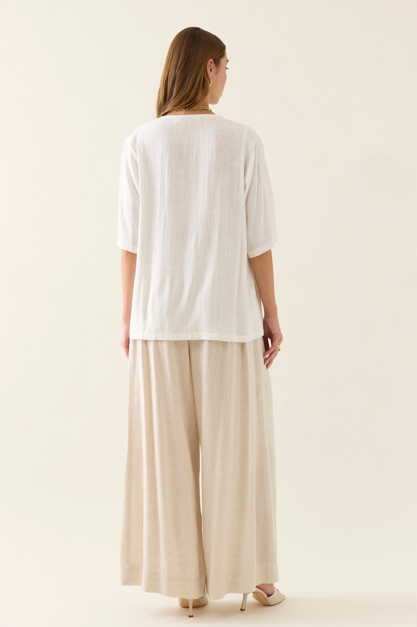 Ingrid Button Top - Lotus