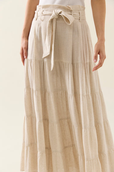 Ingrid Maxi Skirt - Canvas