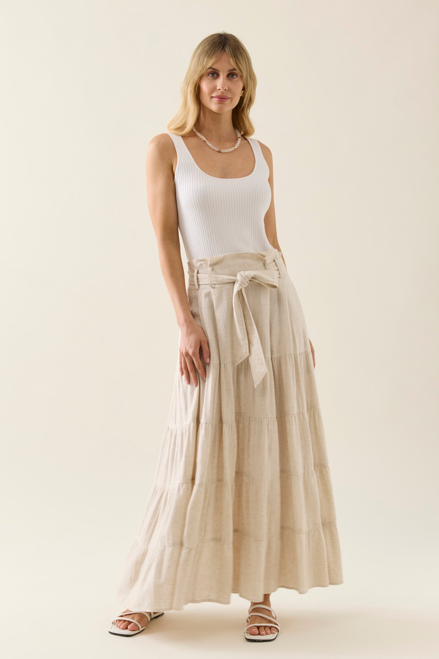 Ingrid Maxi Skirt - Canvas