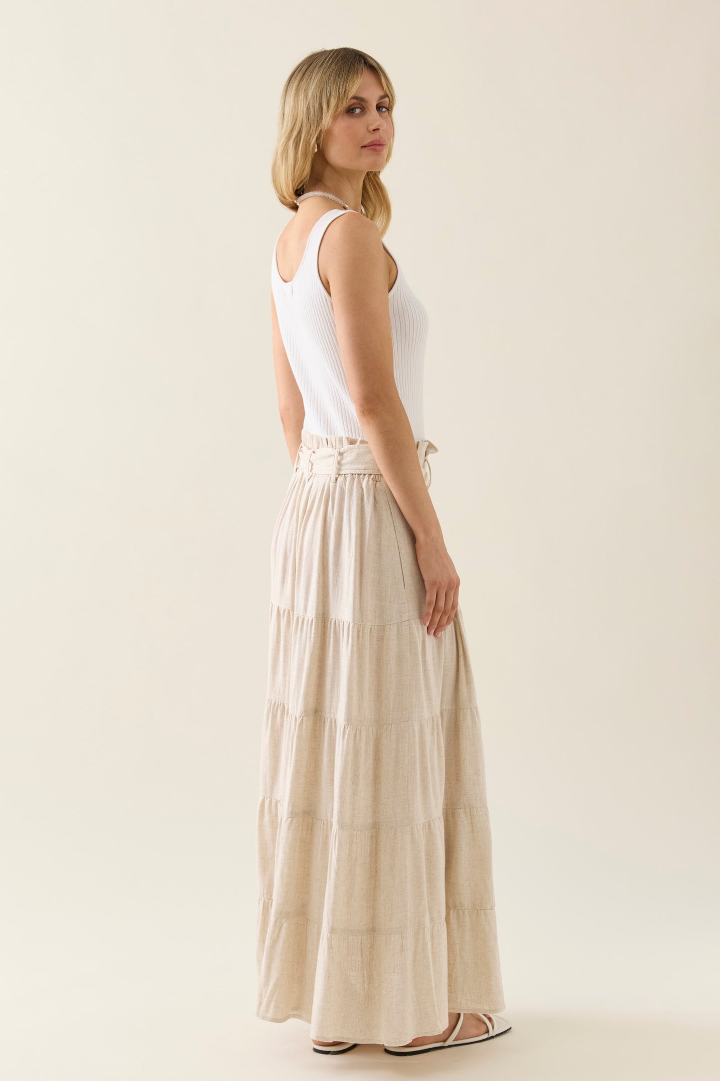 Ingrid Maxi Skirt - Canvas