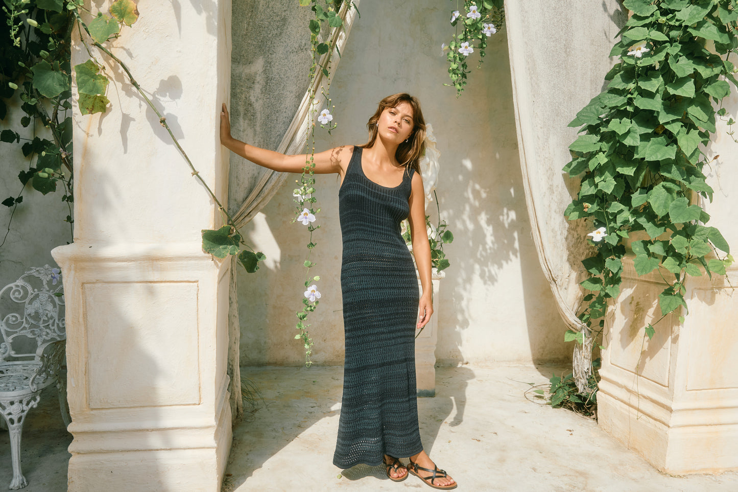 Ida Knit Tank Dress - Navy