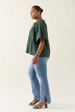 Esther Shirred Top - Myrtle