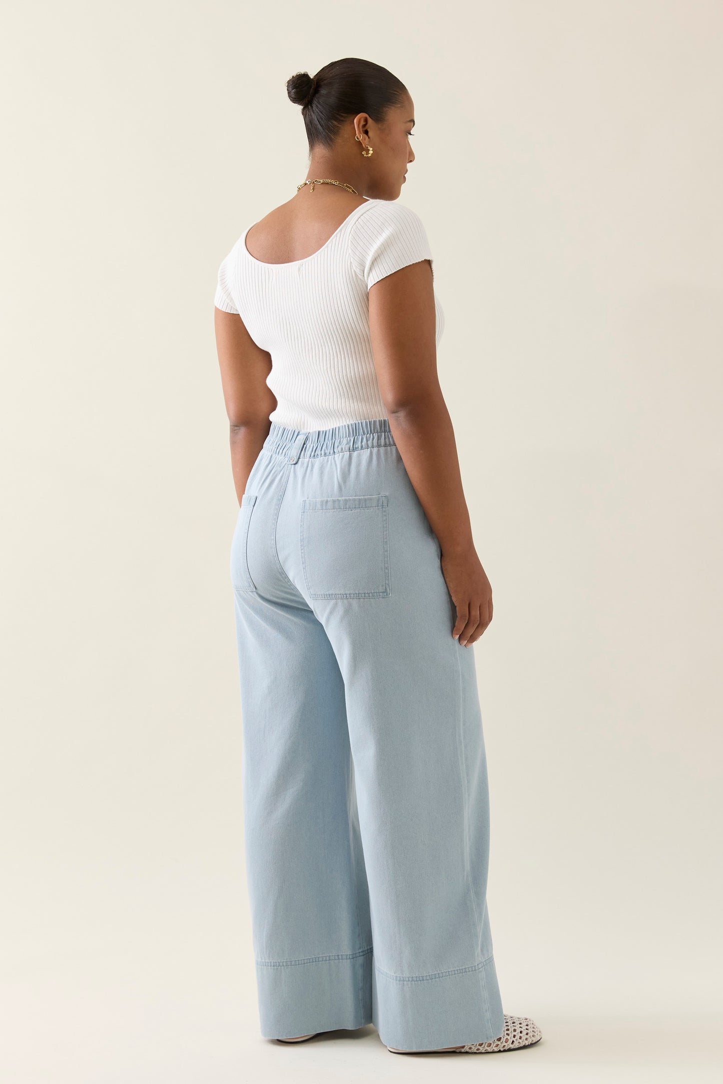 Sofie Denim Pant - Sky
