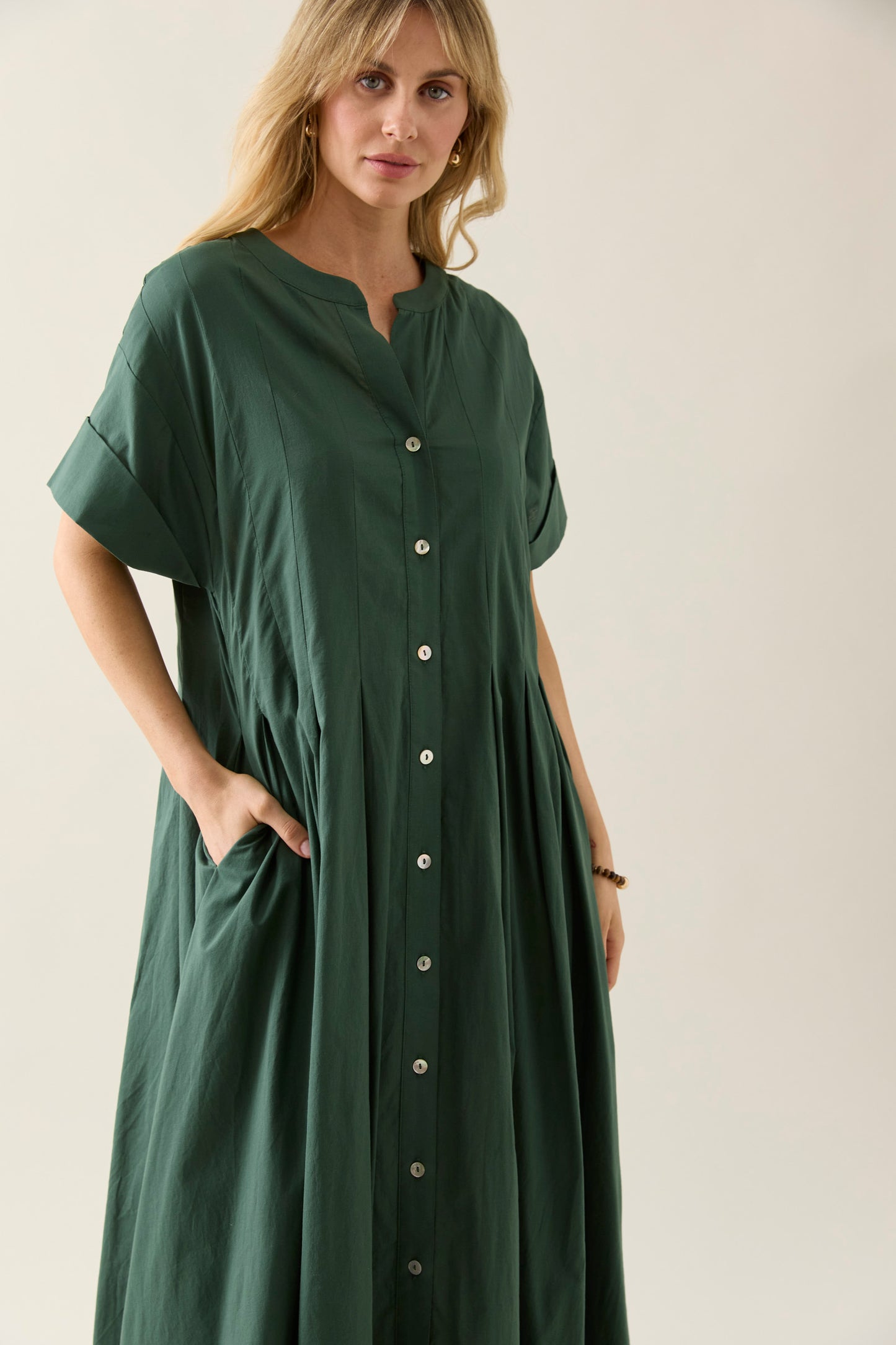 Aurora Pleat Maxi - Myrtle
