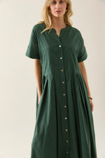Aurora Pleat Maxi - Myrtle