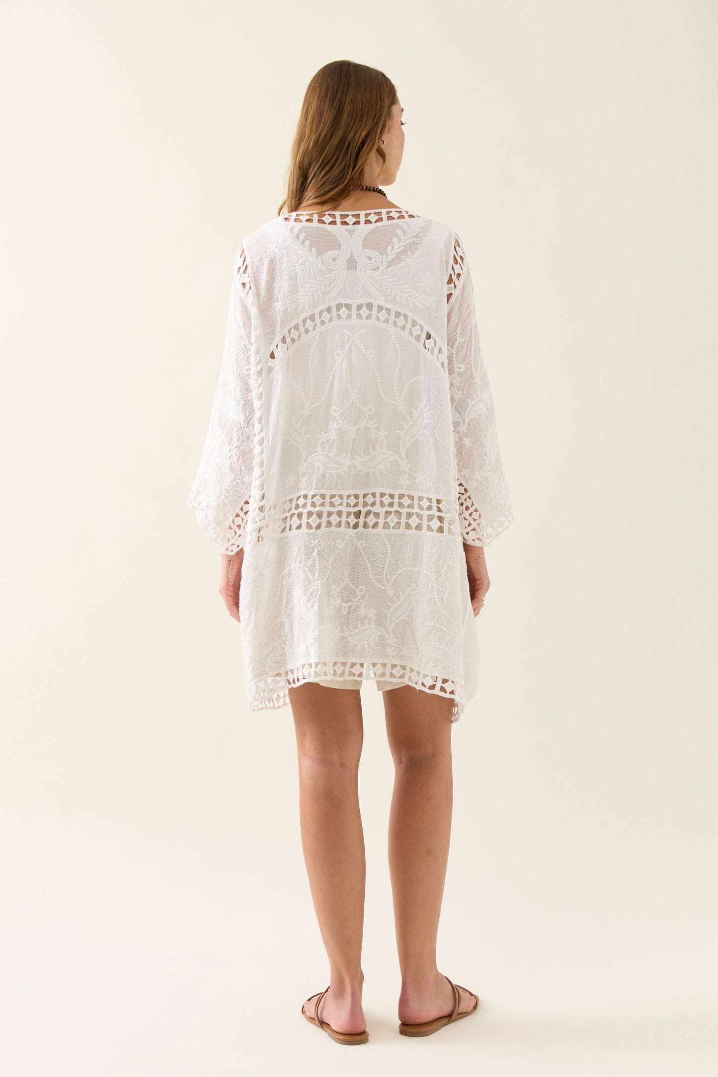Oline Lace Kimono - Lotus