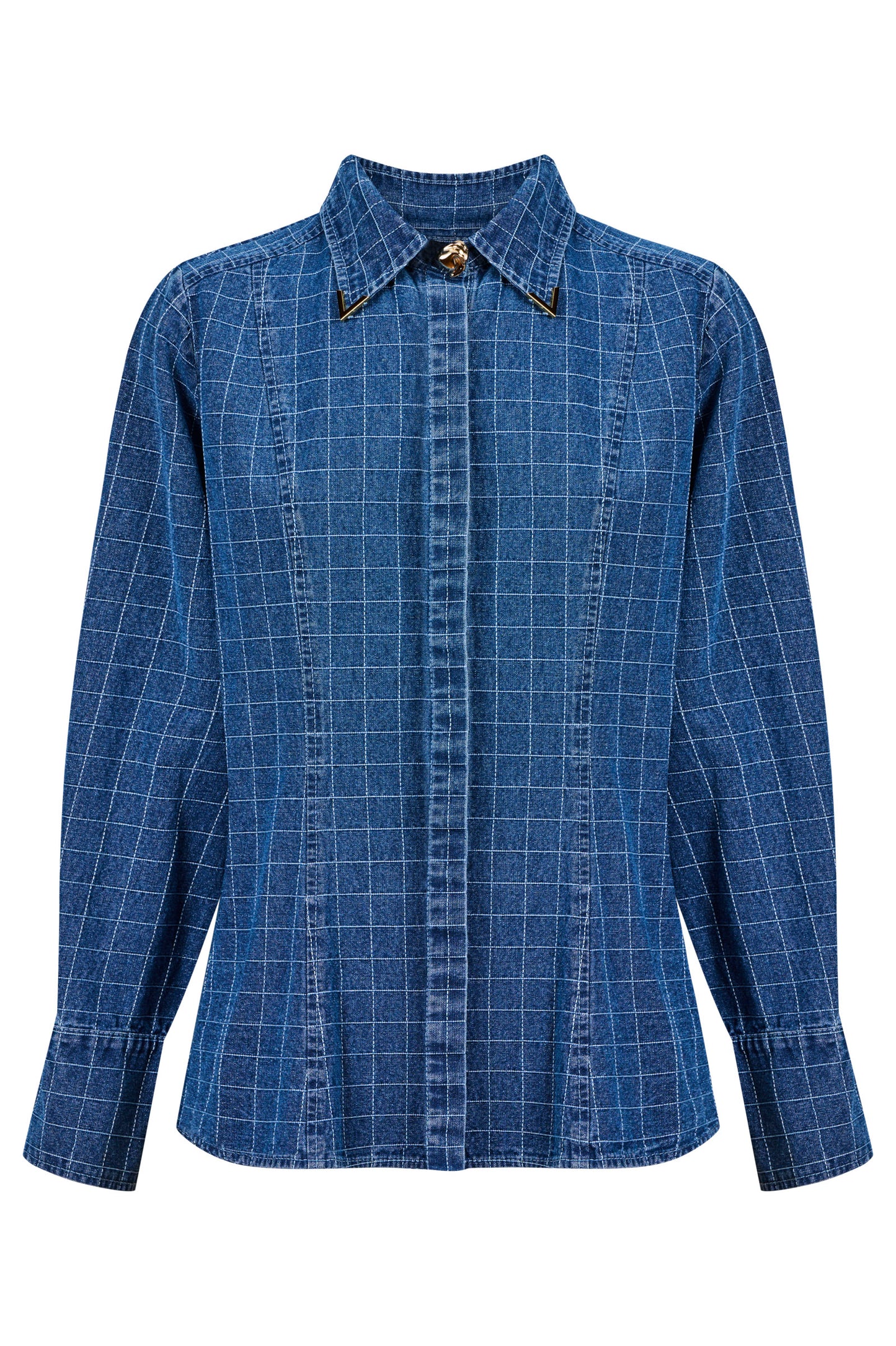 Sloane Denim Shirt from Isle of Mine - Denim Check