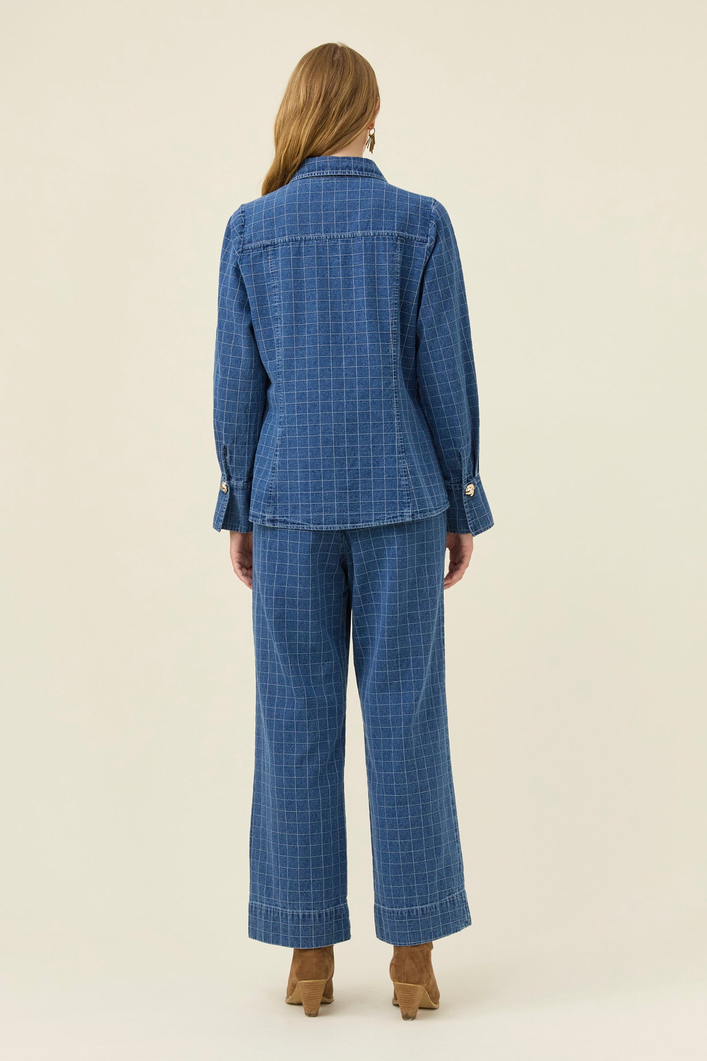 Sloane Denim Shirt from Isle of Mine - Denim Check