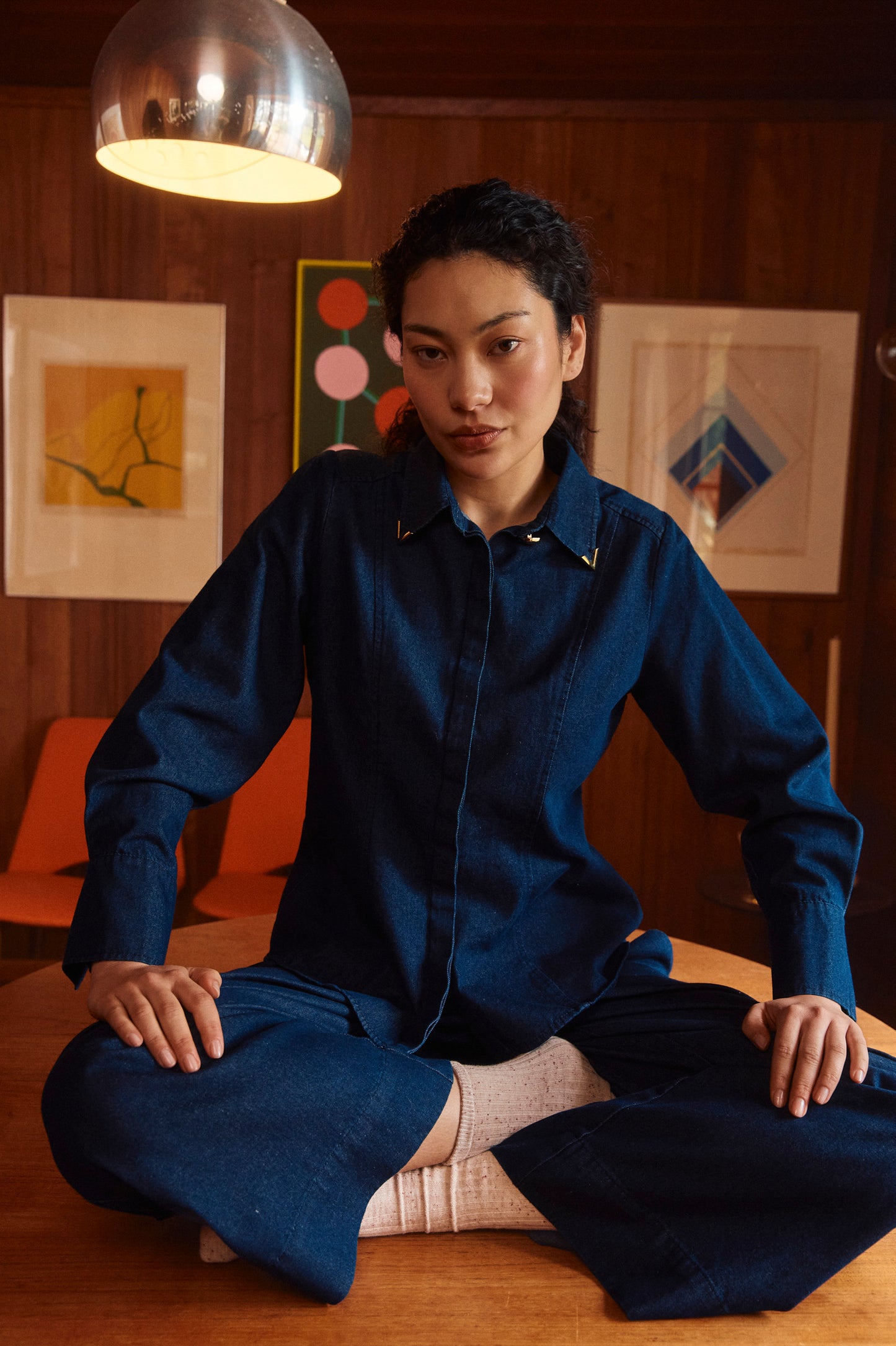 Sloane Denim Shirt from Isle of Mine - Indigo