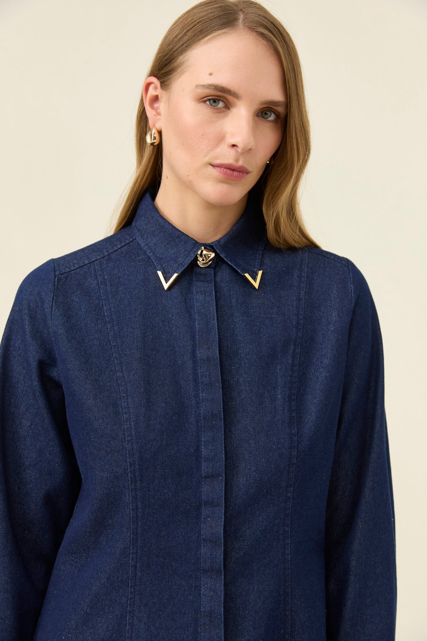 Sloane Denim Shirt from Isle of Mine - Indigo