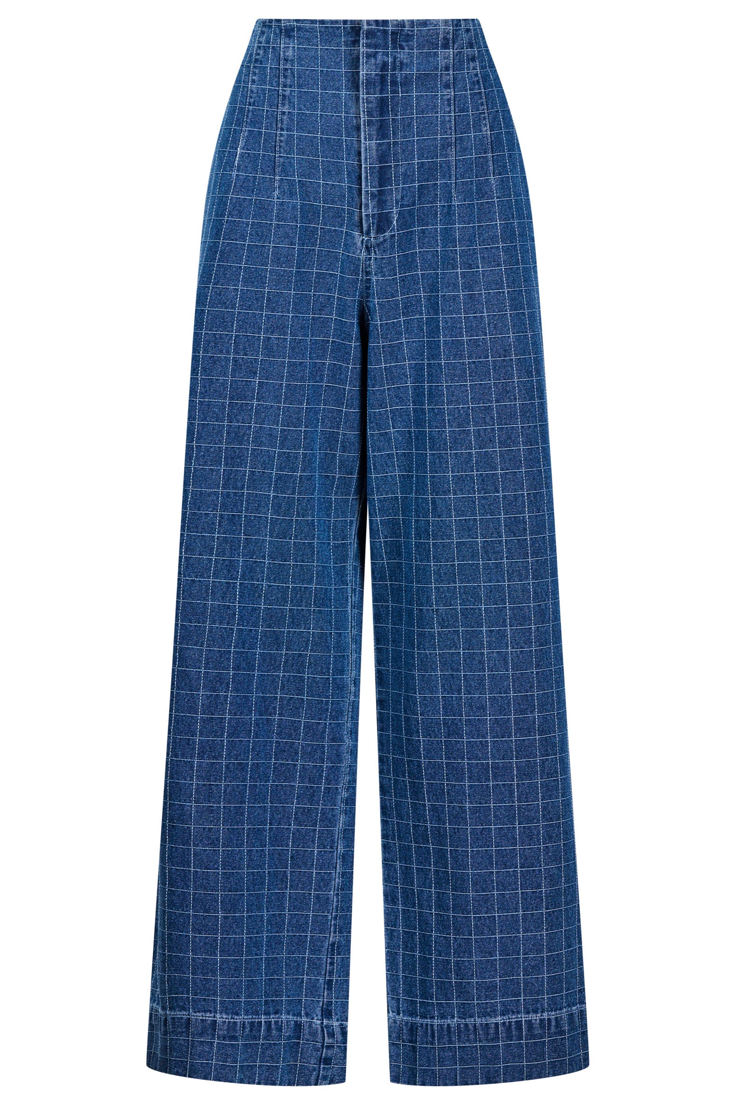 Sloane Denim Pant from Isle of Mine - Denim Check