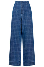 Sloane Denim Pant from Isle of Mine - Denim Check
