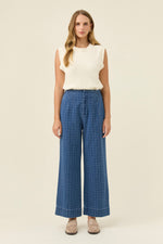 Sloane Denim Pant from Isle of Mine - Denim Check