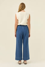 Sloane Denim Pant from Isle of Mine - Denim Check