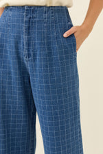 Sloane Denim Pant from Isle of Mine - Denim Check