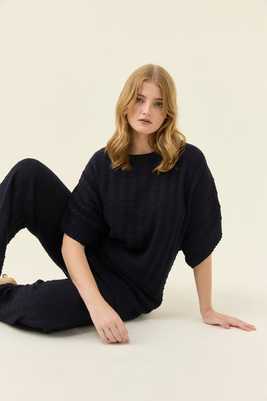 Sadie Knit Pant from Isle of Mine - Navy