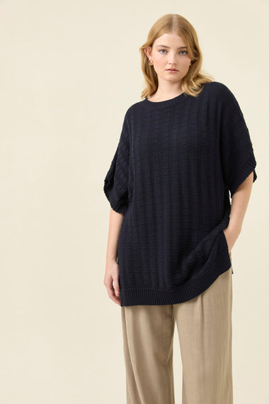 Sadie Knit Top from Isle of Mine - Navy