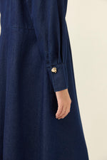 Sloane Denim Maxi Dress from Isle of Mine - Indigo