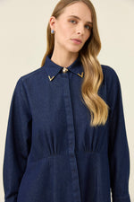 Sloane Denim Maxi Dress from Isle of Mine - Indigo