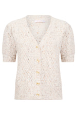 Mckenna Short Sleeve Cardigan from Isle of Mine - Ivory