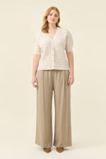 Mckenna Short Sleeve Cardigan from Isle of Mine - Ivory