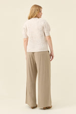 Mckenna Short Sleeve Cardigan from Isle of Mine - Ivory