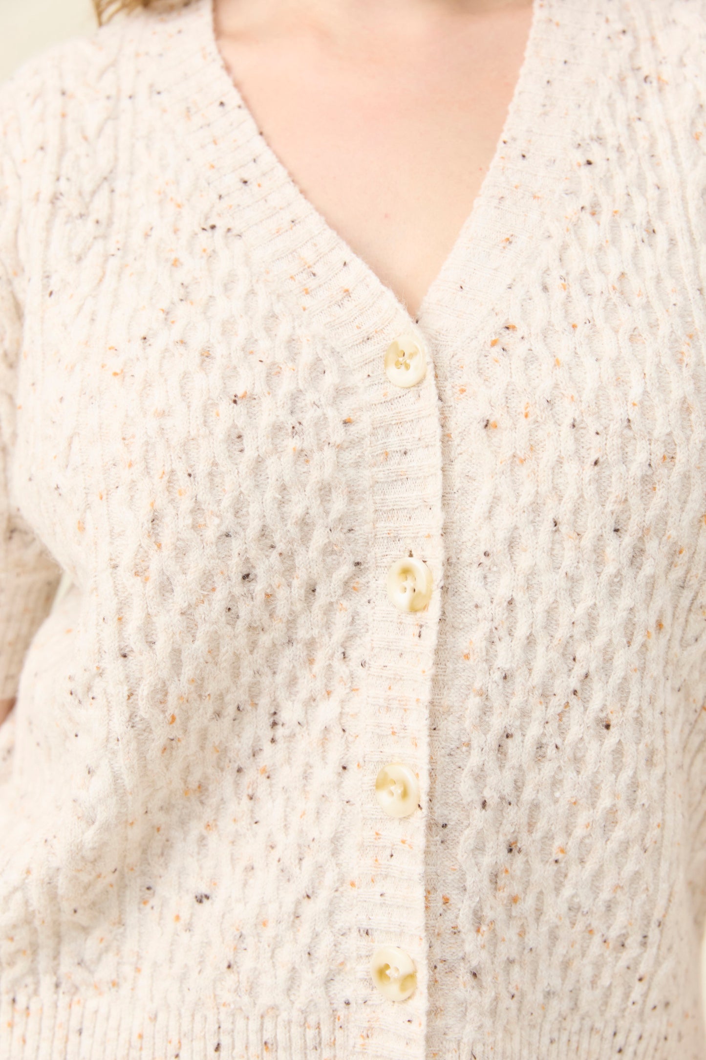 Mckenna Short Sleeve Cardigan from Isle of Mine - Ivory