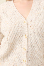 Mckenna Short Sleeve Cardigan from Isle of Mine - Ivory