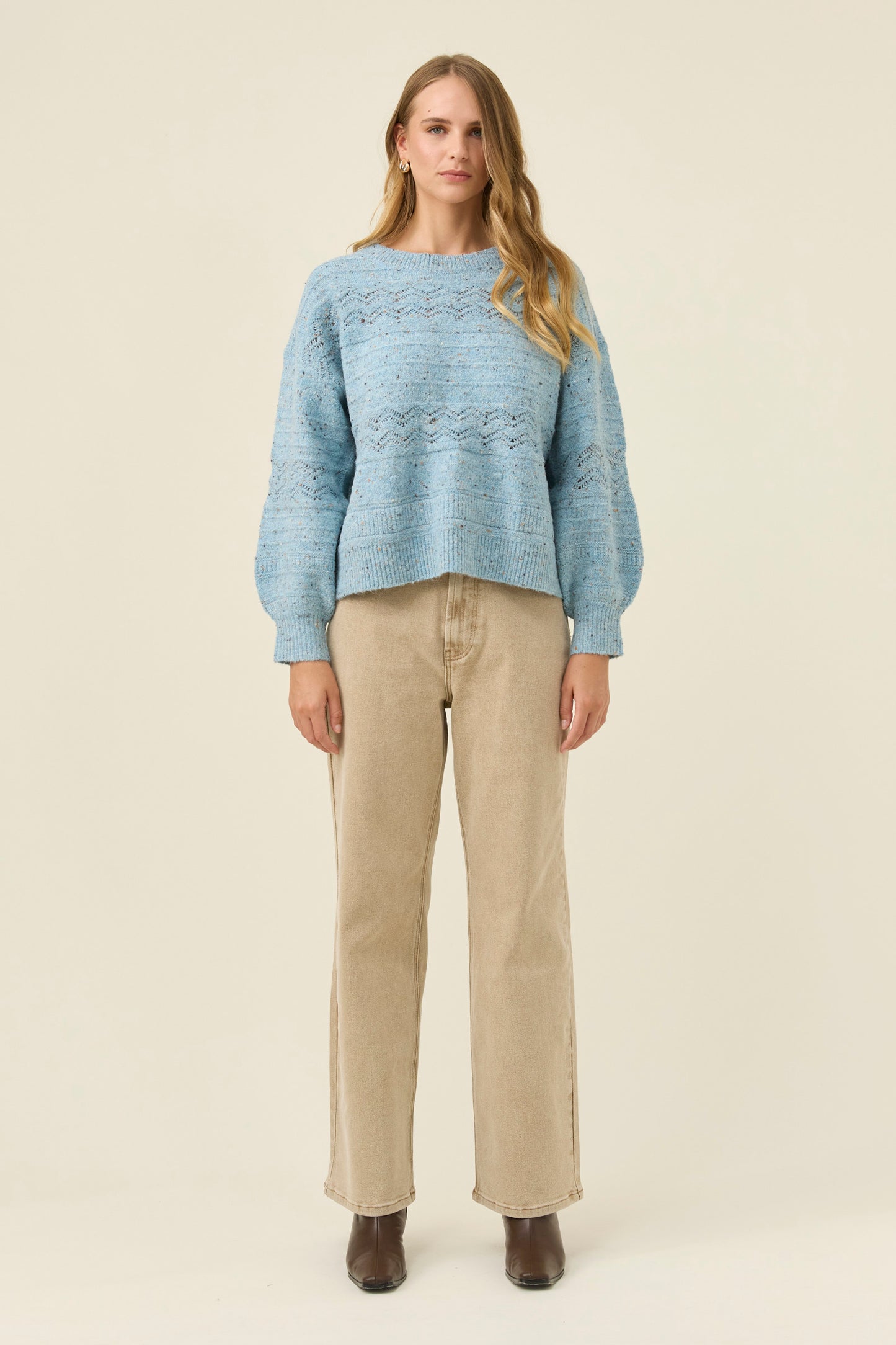 Mckenna Jumper from Isle of Mine - Ice Blue colour