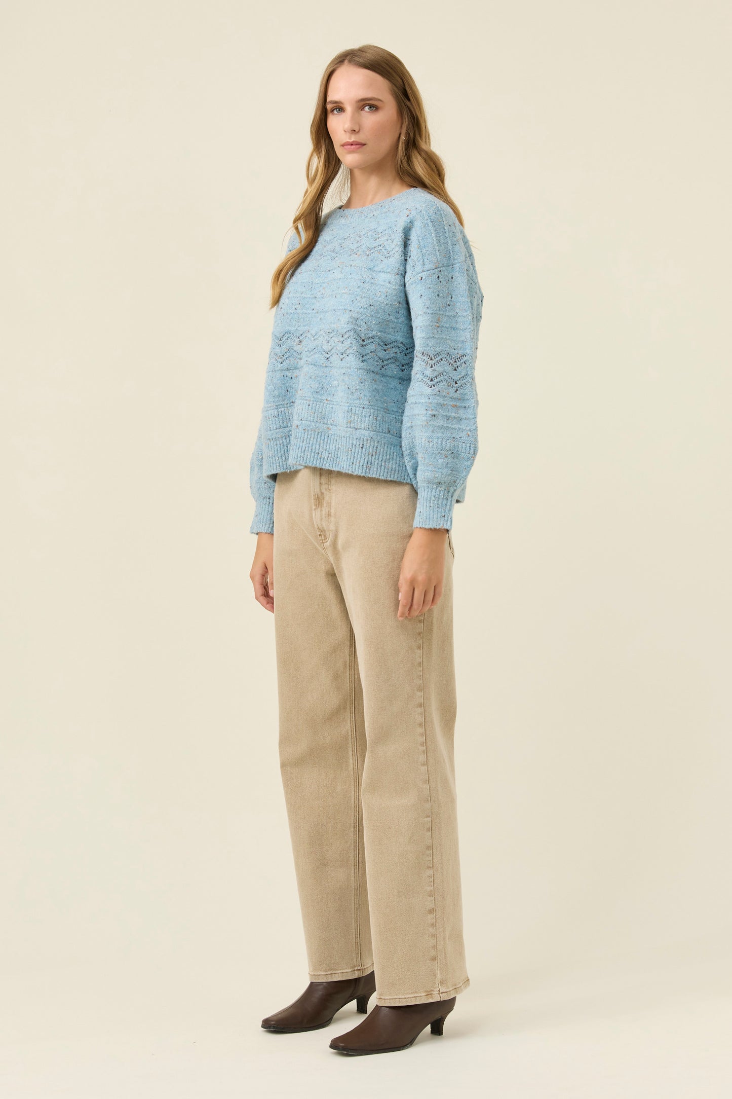 Mckenna Jumper from Isle of Mine - Ice Blue colour
