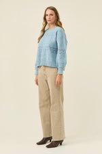 Mckenna Jumper from Isle of Mine - Ice Blue colour