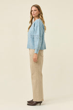 Mckenna Jumper from Isle of Mine - Ice Blue colour