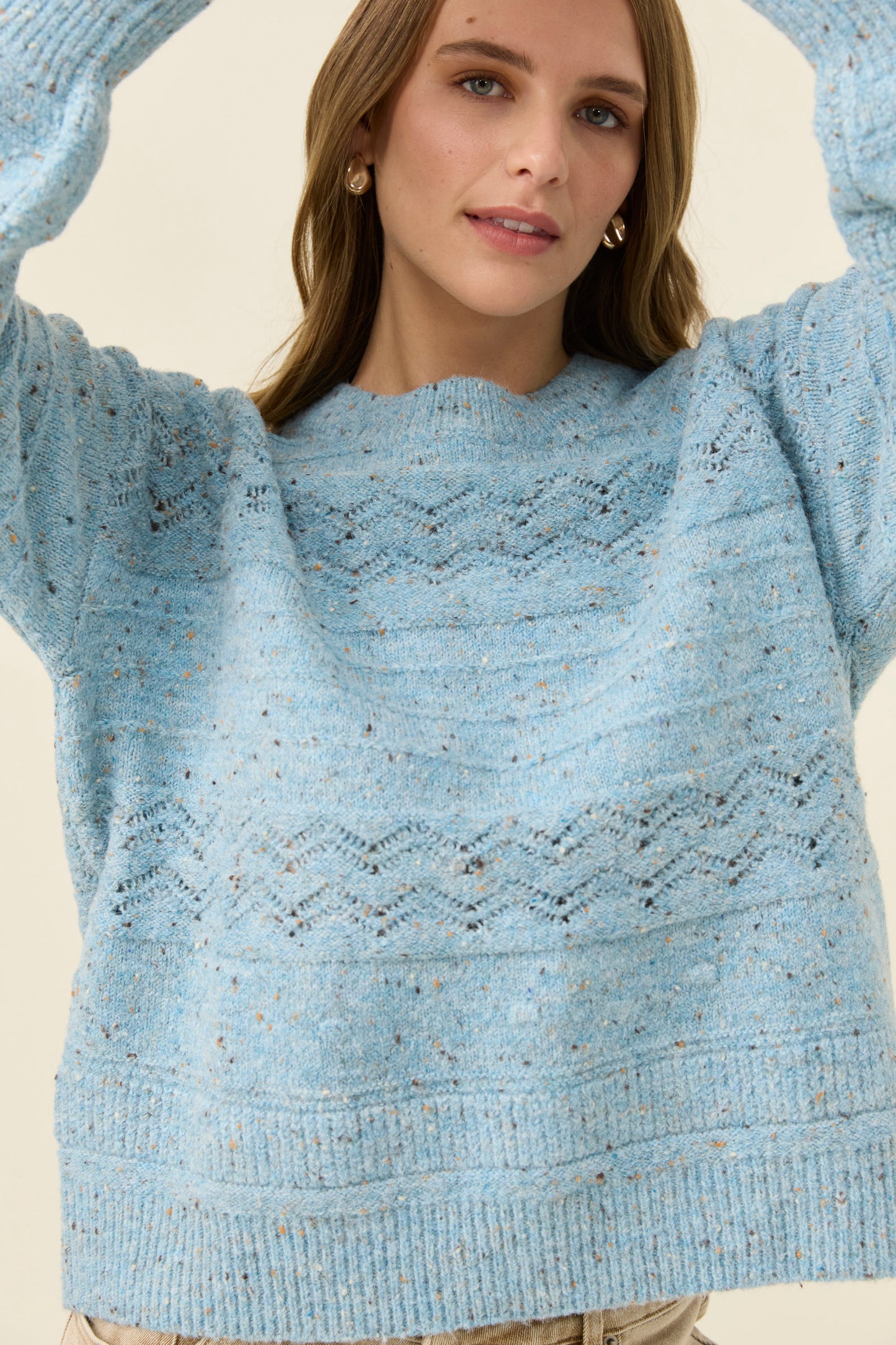 Mckenna Jumper from Isle of Mine - Ice Blue colour