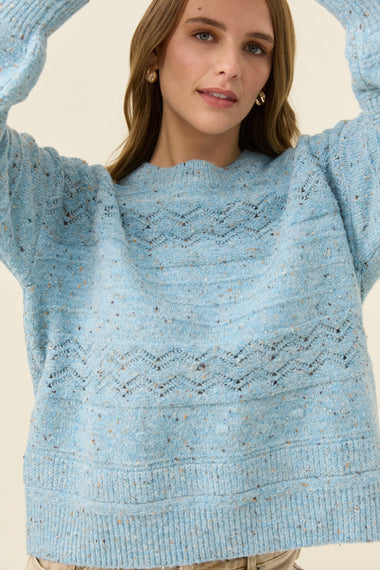 Mckenna Jumper from Isle of Mine - Ice Blue colour