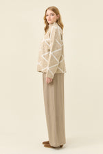 Mckenna Diamond Jumper from Isle of Mine - Stone colour