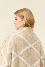 Mckenna Diamond Jumper from Isle of Mine - Stone colour