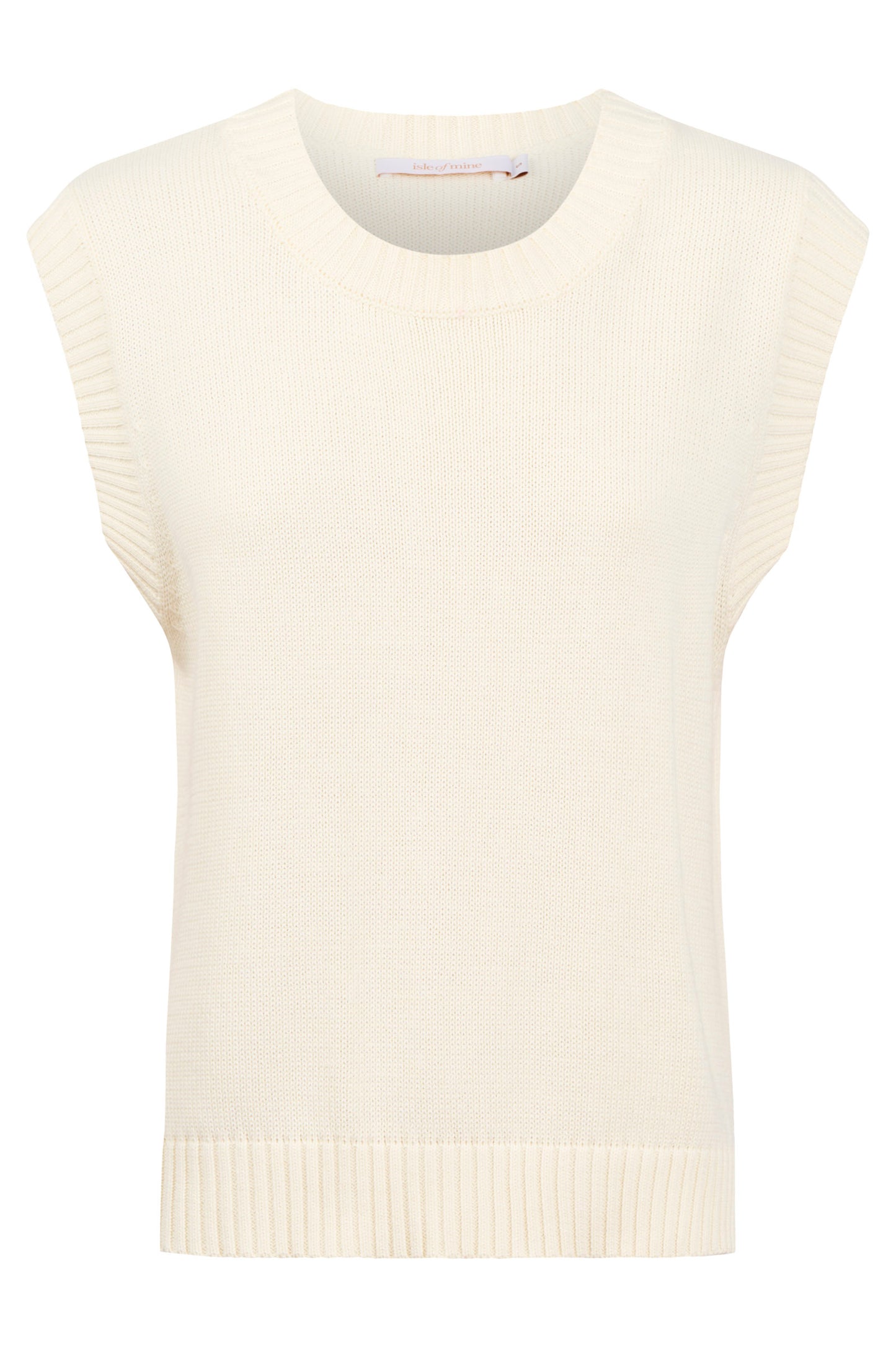 Darby Knit Vest from Isle of Mine - Ivory