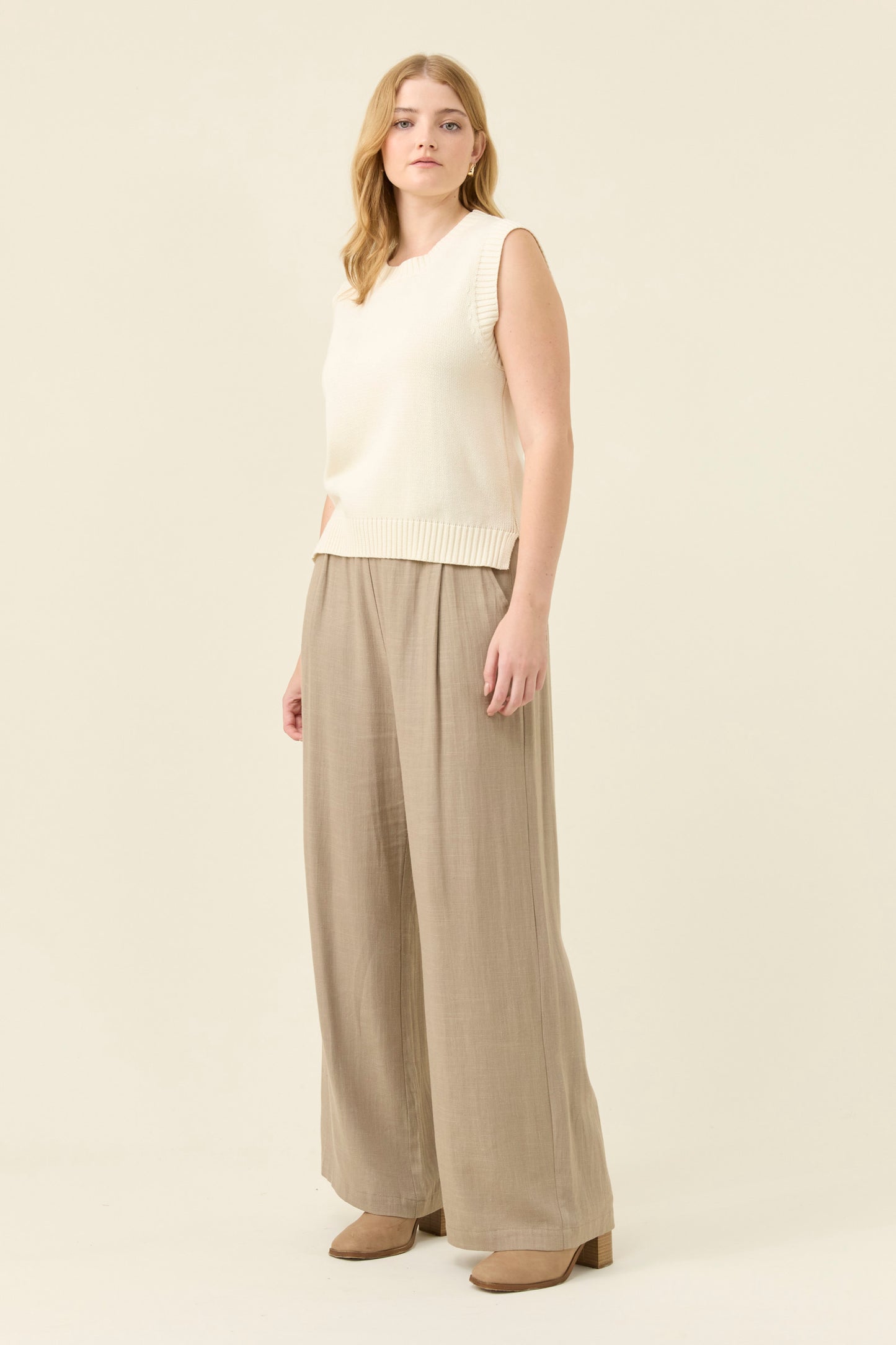 Darby Knit Vest from Isle of Mine - Ivory