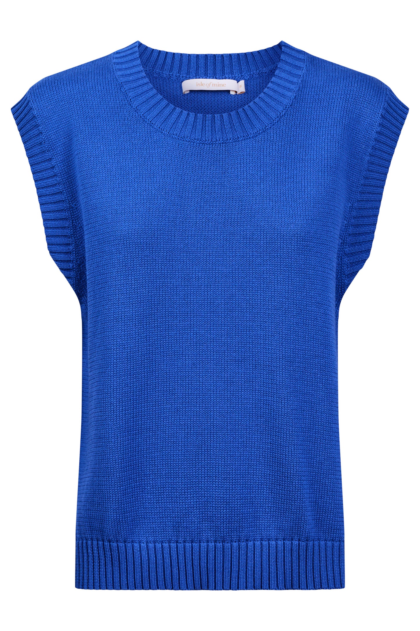Darby Knit Vest from Isle of Mine - Cobalt