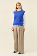 Darby Knit Vest from Isle of Mine - Cobalt