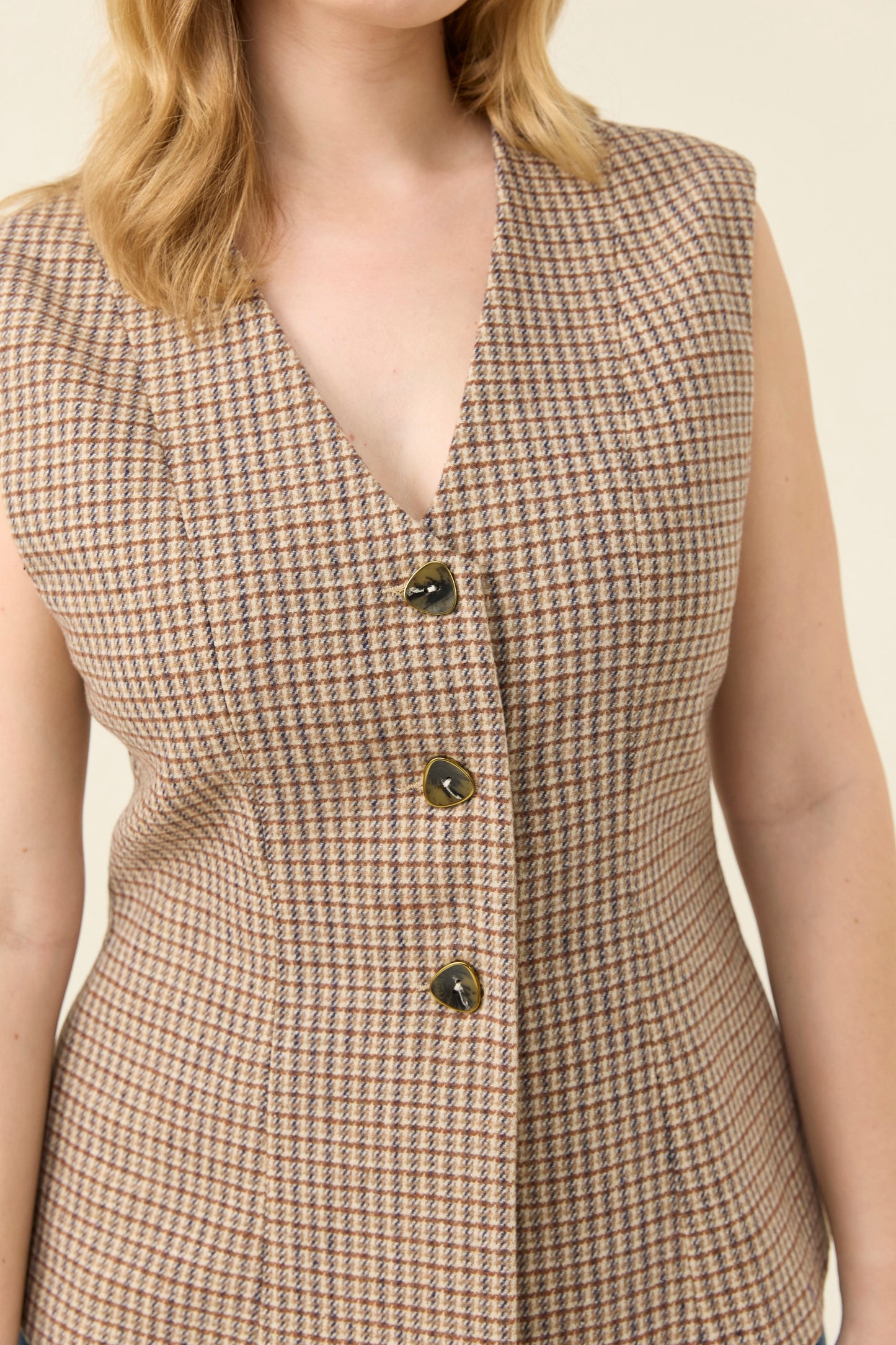 Cassidy Vest from Isle of Mine- Taupe