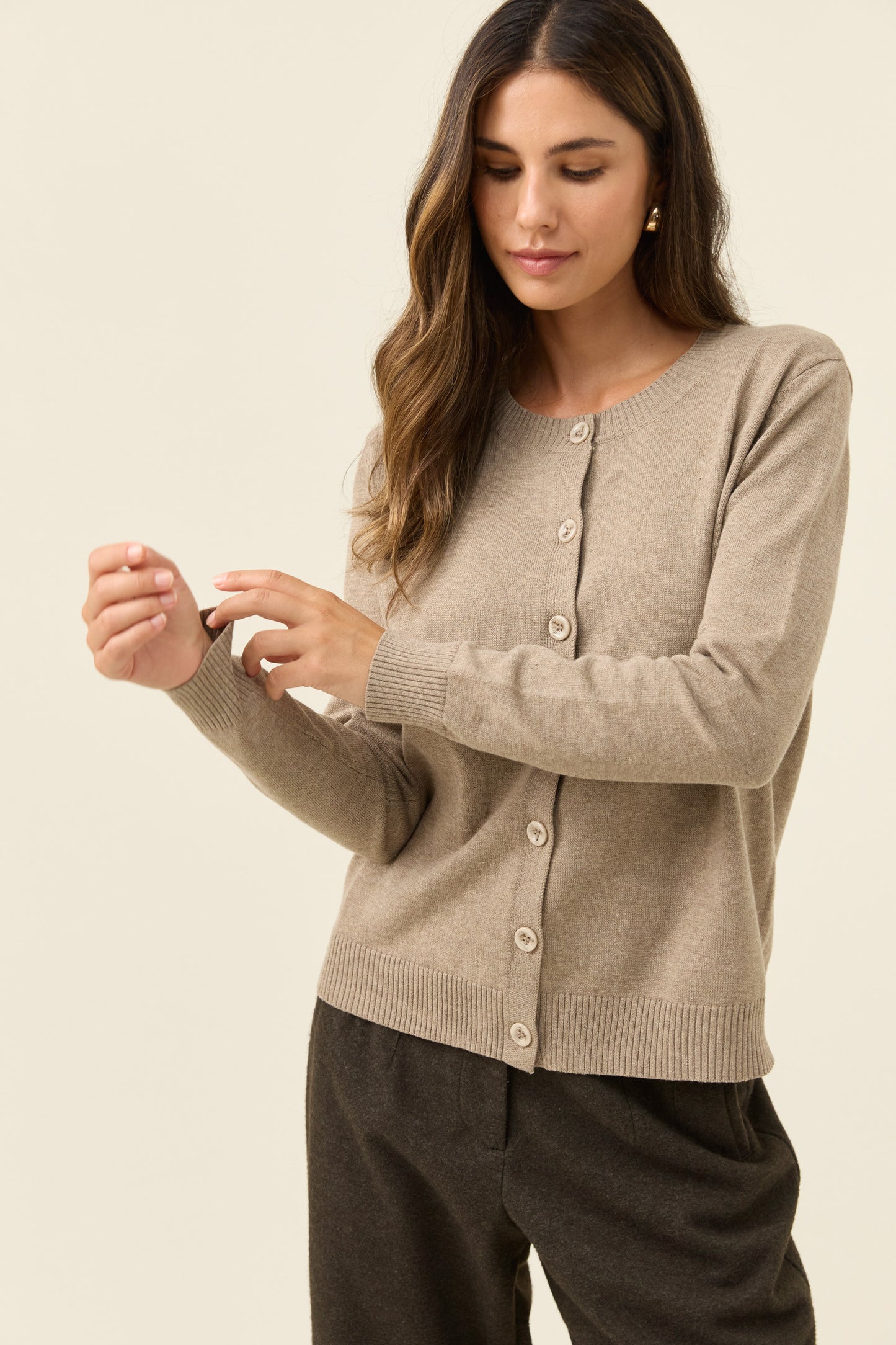 Darby Cardigan from Isle of Mine - Stone