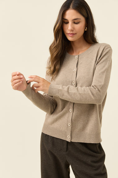 Darby Cardigan from Isle of Mine - Stone